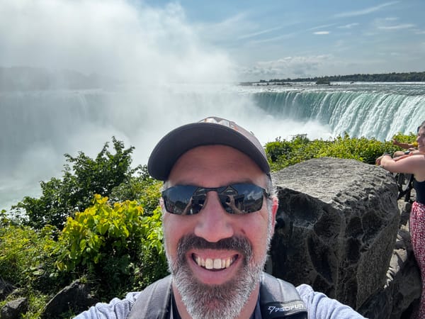 Me at the Horseshoe Falls on the Canada side